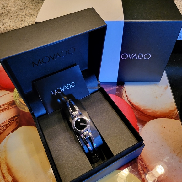 Movado Black and Silver Wearable Watch main image 4